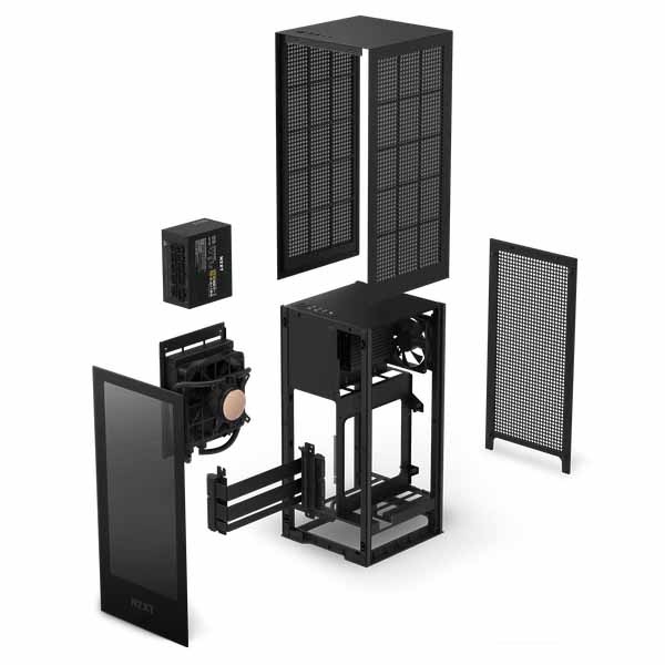 NZXT H1 Version2 MINI ITXケース [ブラック] PSU、AIO、ファン 