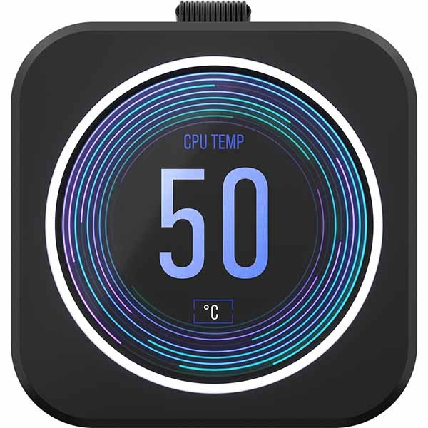 Corsair H150i ELITE LCD XT ポンプヘッドにLCDディスプレイ搭載 水冷