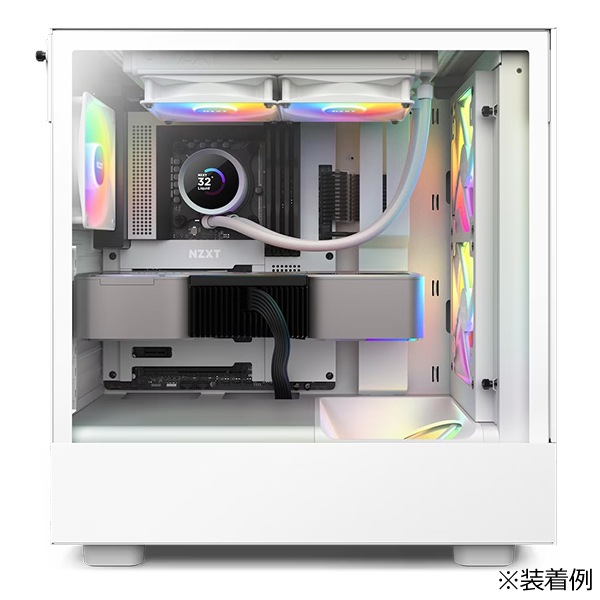 NZXT KRAKEN RGB 240 White 高性能ポンプと高静圧RGBファン装備 水冷一