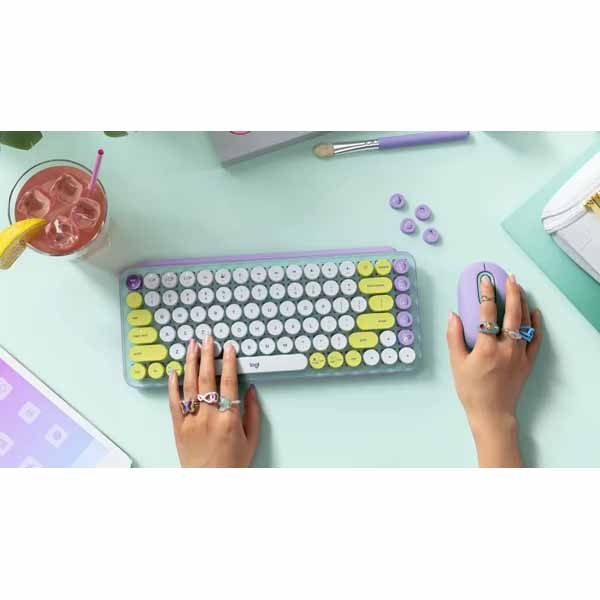 Logicool POP KEYS K730PL メカニカルキーボード　パープル K730PL ロジクール POP KEYS メカニカルワイヤレスキーボード