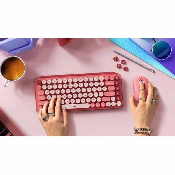 ロジクールPOPKEYSK730ROメカニカルワイヤレスキーボードローズ Amazon.co.jp: Logitech POP KEYS K730RO Mechanical Wireless