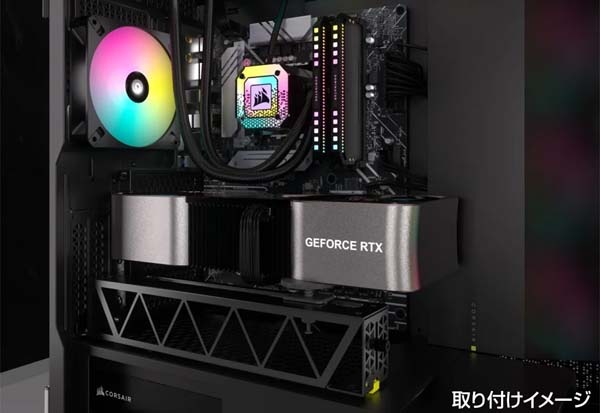 Corsair GPU Anti-Sag Bracket Black グラフィックボード用