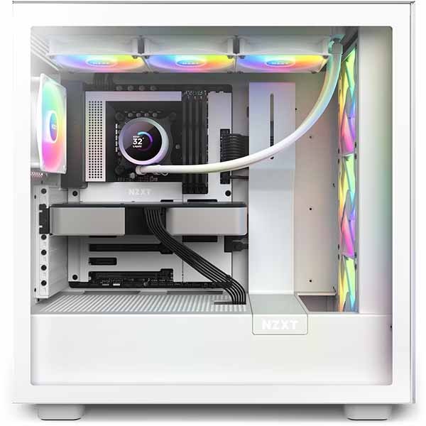 NZXT KRAKEN RGB 360 White 高性能ポンプと高静圧RGBファン装備 水冷一
