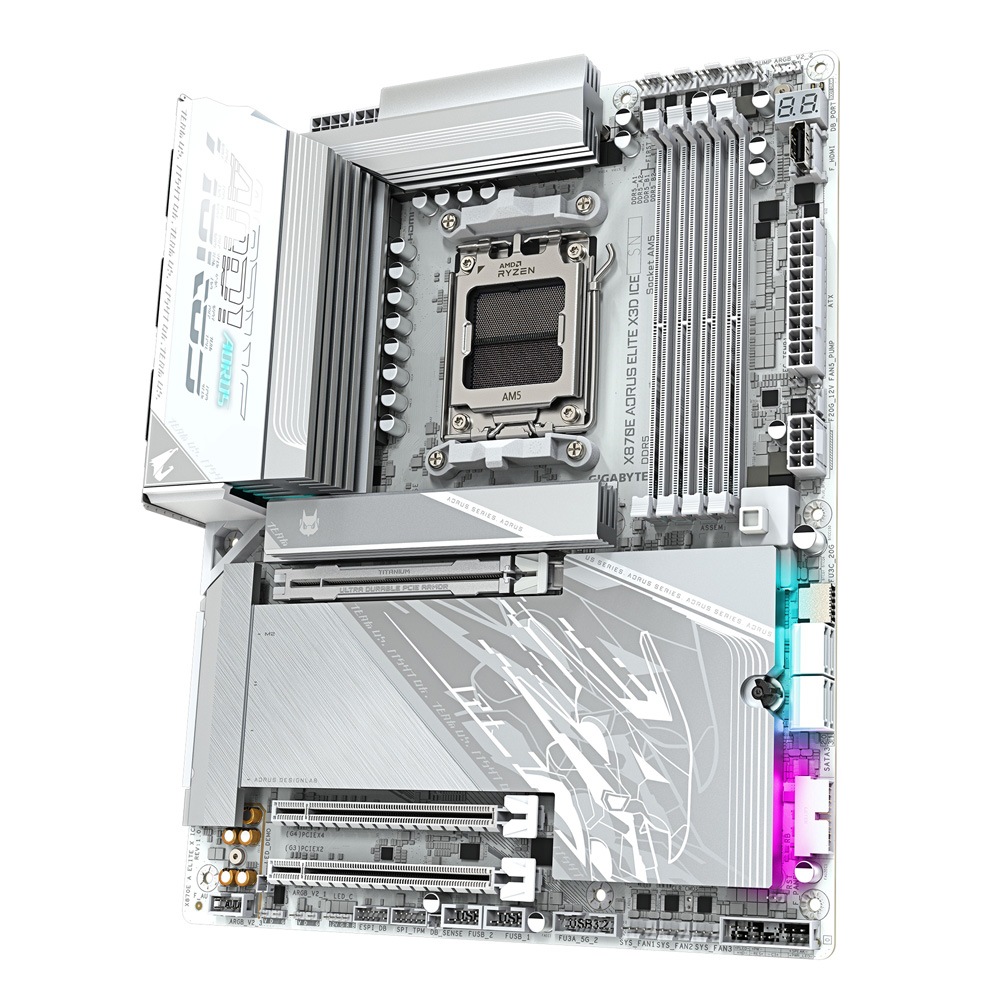 AORUS X870E PRO ICE マザーボード（rev.1.0） X870E AORUS PRO ICE (rev. 1.0) Gallery | Motherboard
