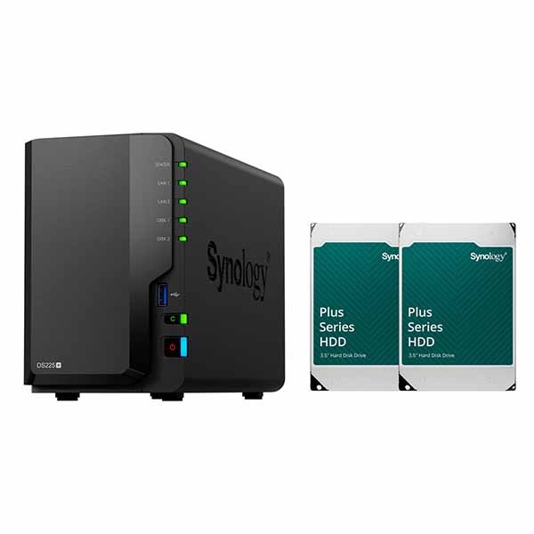 Synology DiskStation DS225+ Intel 4コアCeleron J4125搭載2ベイNAS