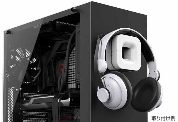 NZXT PUCK ヘッドホンハンガー マグネット固定式 最大支持2kg ブラック