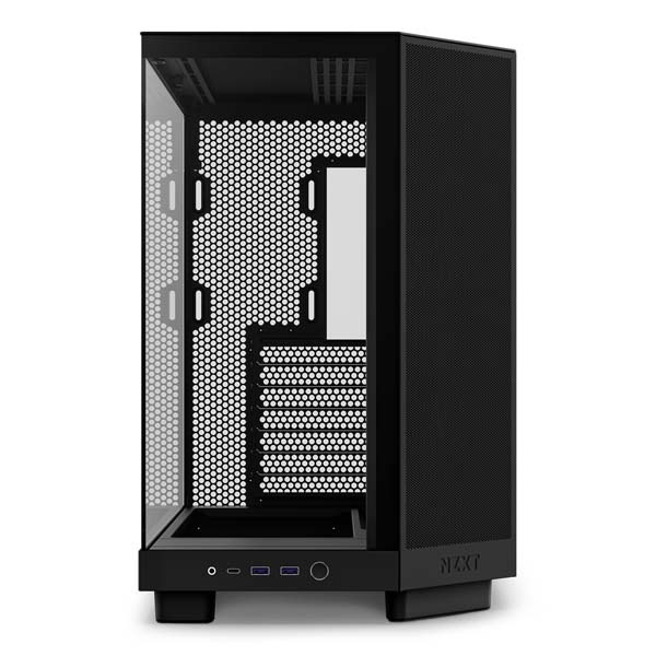NZXT H6 Flow Black ピラーレスデザイン ミドルタワーケース