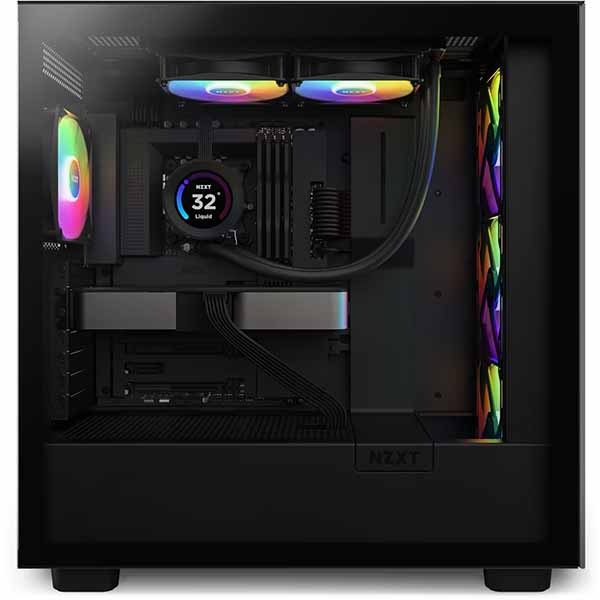 NZXT KRAKEN Elite RGB 240 Black 高性能ポンプと高静圧RGBファンを