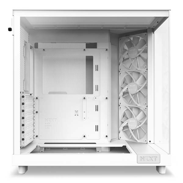 NZXT H6 Flow White ピラーレスデザイン ミドルタワーケース