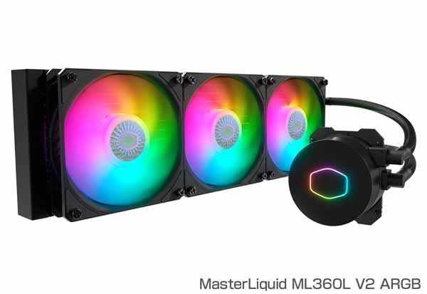 Cooler Master MasterLiquid ML360L V2 ARGB 水冷一体型CPUクーラー