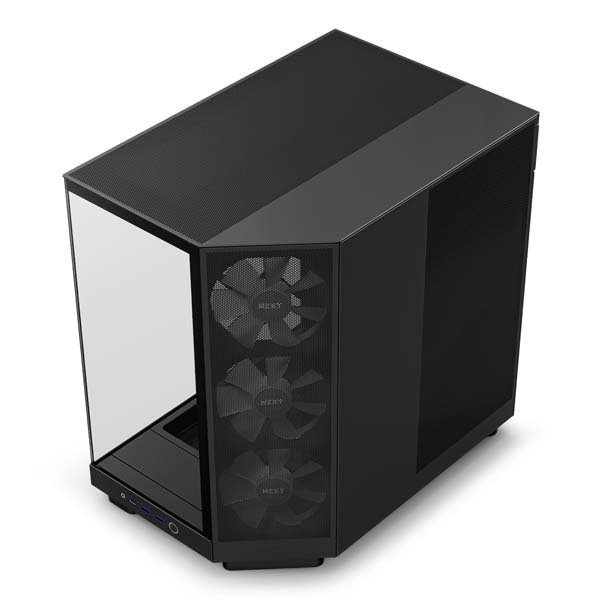 NZXT H6 Flow RGB Black アドレサブルRGBファン搭載 ピラーレス