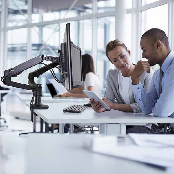 ERGOTRON LX デスクマウント デュアル モニターアーム 横型 マット