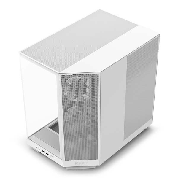 NZXT H6 Flow RGB White アドレサブルRGBファン搭載 ピラーレス