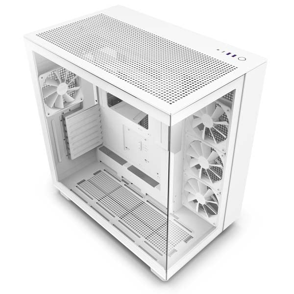 NZXT H9 flow ミドルタワーPCケース 強化ガラス ホワイト H9 Flow RGBシリーズ | NZXT ミドルタワー型PCケース | 株式会社
