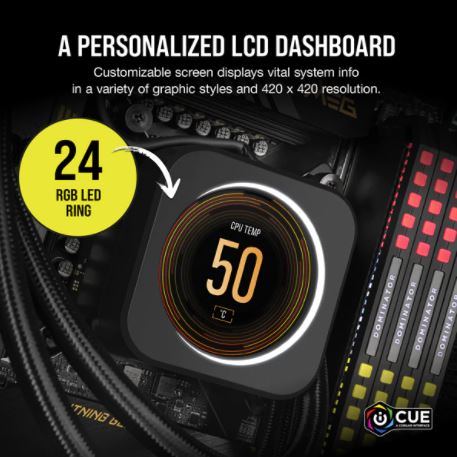 Corsair iCUE ELITE CPUクーラー用 LCDディスプレイアップグレード