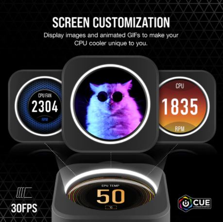 Corsair iCUE ELITE CPUクーラー用 LCDディスプレイアップグレード