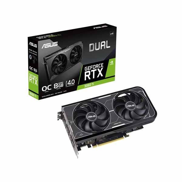 ASUS Dual GeForce RTX 3060 Ti OC Edition 8GB GDDR6X グラフィック