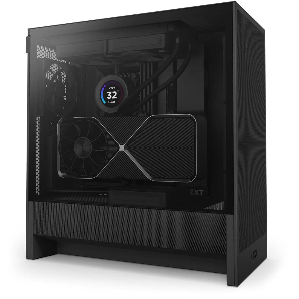 アウトレット特価・新品】NZXT H5 Flow v2 Black ミドルタワーケース