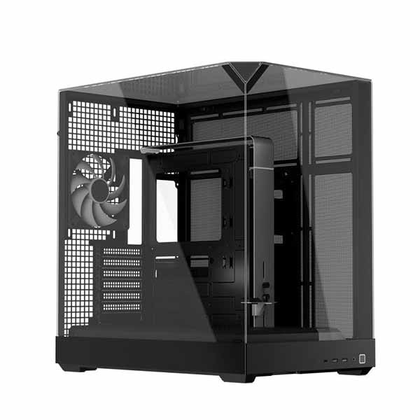 APNX V2 Black 140mmファン4基搭載 ミドルタワー PCケース ブラック