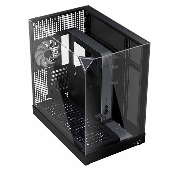 APNX V2 Black 140mmファン4基搭載 ミドルタワー PCケース ブラック