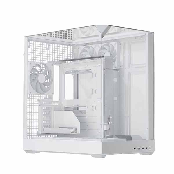APNX V2 White 140mmファン4基搭載 ミドルタワー PCケース ホワイト