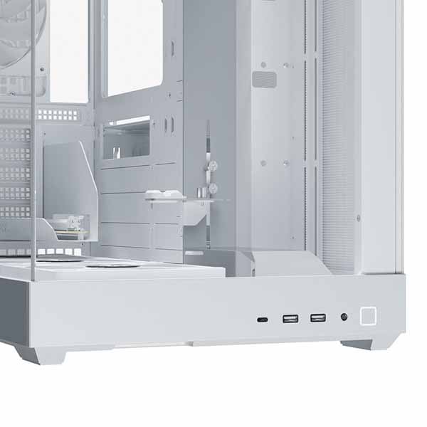 APNX V2 White 140mmファン4基搭載 ミドルタワー PCケース ホワイト