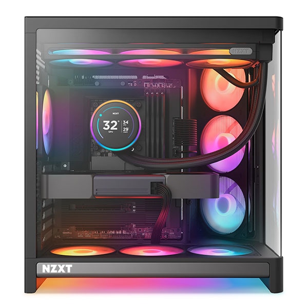 NZXT H6 RGB+(2026) Black ミドルタワーPCケース ブラック｜CC-H62FB