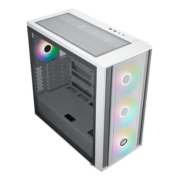 Cooler Master MasterBox 600 White 背面コネクタ設計の