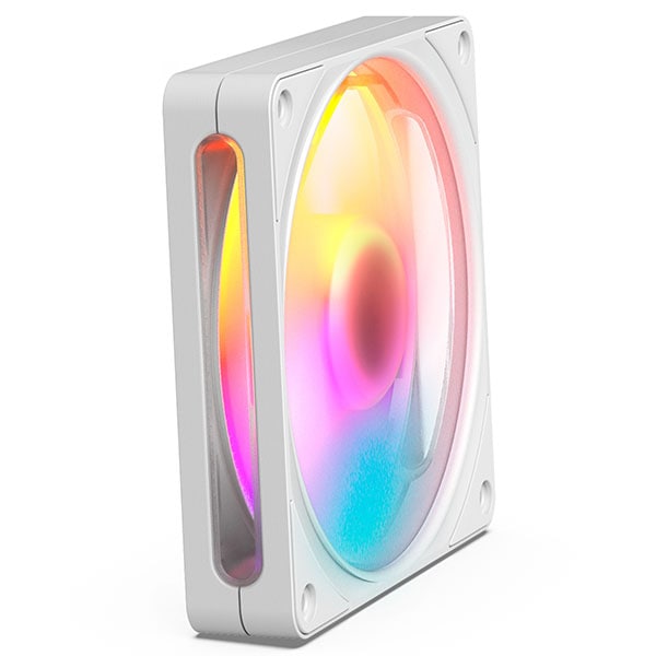 NZXT F120 RGB v2 White ケースファン 120mm×1 ホワイト｜RF-R212S-WF