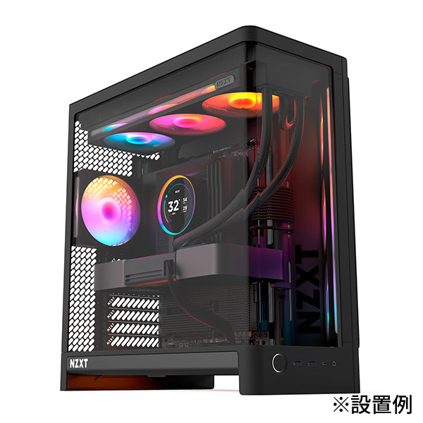 NZXT F140 RGB v2 Black ケースファン 140mm×1 ブラック｜RF-R214S-BF