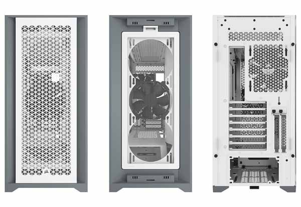 Corsair 5000D Airflow Tempered Glass -White- ミドルタワー型