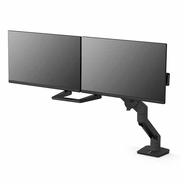 ERGOTRON HX デスクデュアルモニターアーム マットブラック 32インチ