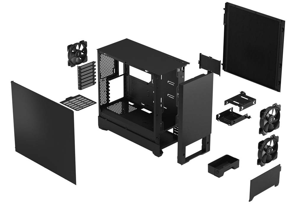 アウトレット特価・新品】Fractal Design Pop Silent Black Solid