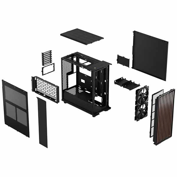 Fractal Design ミドルタワーPCケース アウトレット特価・新品】Fractal Design North Charcoal Black