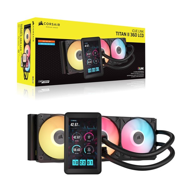 Corsair iCUE LINK TITAN II 360 RX RGB Black 水冷CPUクーラー