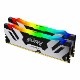 Kingston 32GB(16GBx2) DDR5 7200MT/s (PC5-57600) CL38 DIMM FURY Renegade RGB XMP｜KF572C38RSAK2-32|デスク