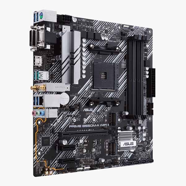 ASUS PRIME B550M-A WIFI II AMD B550 (Ryzen AM4)チップセット搭載 m