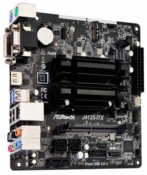 ASRock J4125-ITX マザーボード ASRock J4125-ITX 3画面出力対応 Mini-ITXマザーボード通販｜PC4U