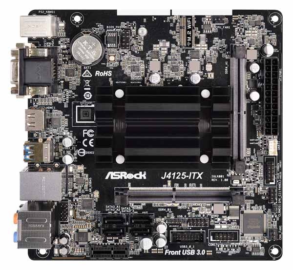 ASRock J4125-ITX 3画面出力対応 Mini-ITXマザーボード通販｜PC4U