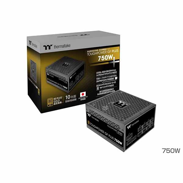 【美品、送料込】 Thermaltake PCケース と電源750W GOLD Thermaltake TOUGHPOWER GF PLUS 750W -GOLD- 日本メーカー製105