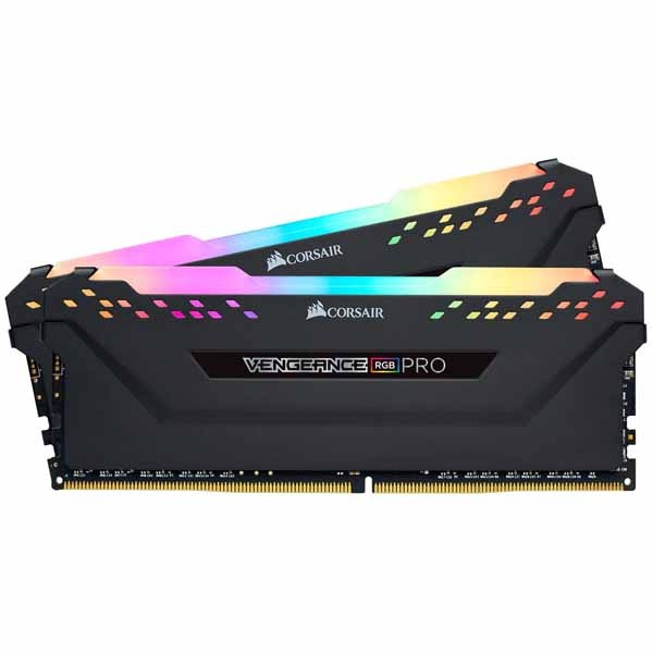 Stole på venskab offer Corsair 16GB(8GBx2) DDR4 3200MHz (PC4-25600) 16-20-20-38 DIMM Unbuffered  XMP 2.0 VENGEANCE RGB PRO ブラック 1.35V｜CMW16GX4M2E3200C16通販｜PC4U