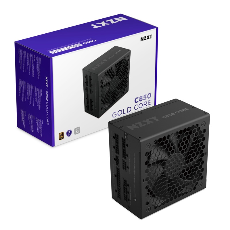 NZXT C850 Gold Core ATX3.1 PC電源ユニット 850W 80 PLUS Gold認証