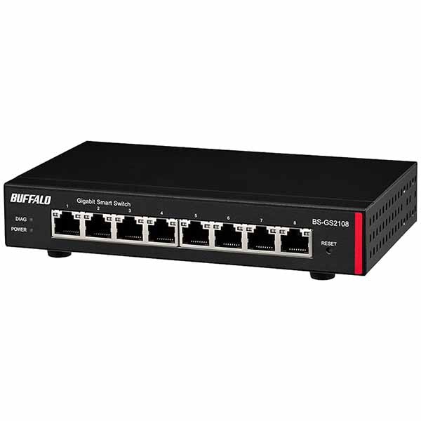 バッファロー レイヤー2 Giga スマートスイッチ BS-GS2108 3台分 バッファロー 法人向け レイヤー2 Giga スマートスイッチ｜BS-GS2108