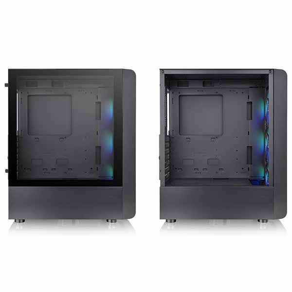 Thermaltake S200 TG ARGB アドレサブルRGBファンとフロントメッシュ