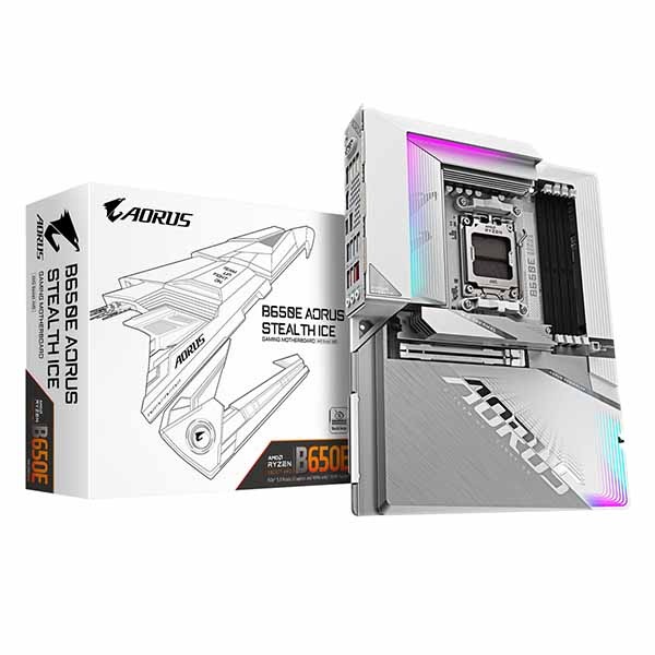 B650E AORUS STEALTH ICE マザーボード GIGABYTE B650E AORUS STEALTH ICE ATXサイズ マザーボード ホワイト