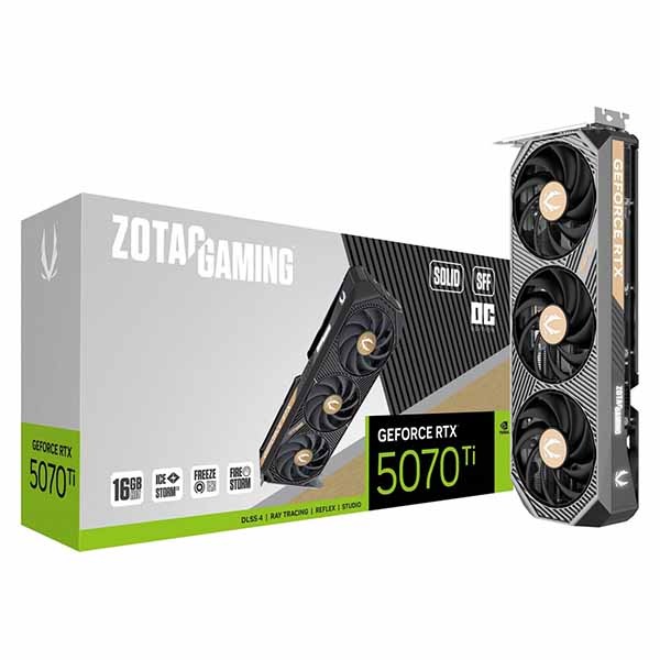 ZOTAC GAMING GeForce RTX 5070 Ti SOLID SFF OC 16GB GDDR7