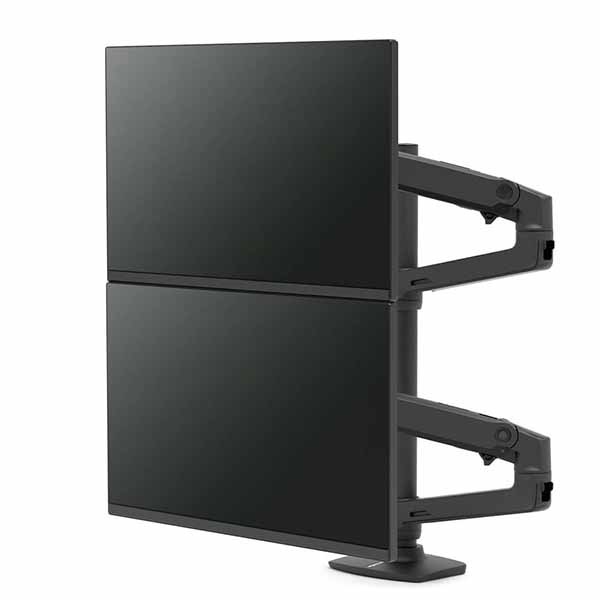 ERGOTRON LX デュアルスタッキングアーム, 長身ポール (ブラック