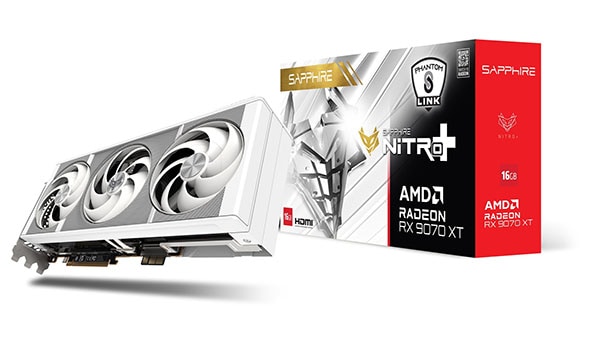 Sapphire NITRO+ Radeon RX 9070 XT GAMING OC 16GB PhantomLink Polar