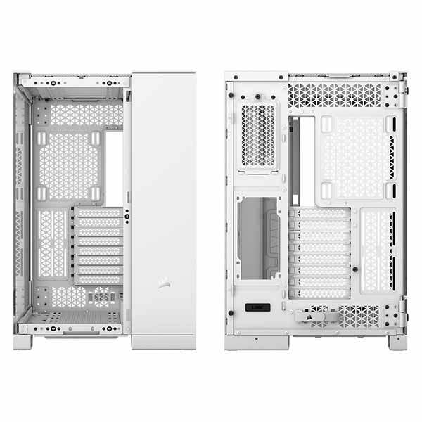 Corsair 6500X Tempered Glass Mid-Tower White ピラーレス