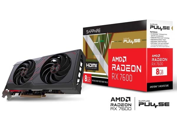 アウトレット特価・新品】SAPPHIRE PULSE RADEON RX 7600 GAMING 8GB